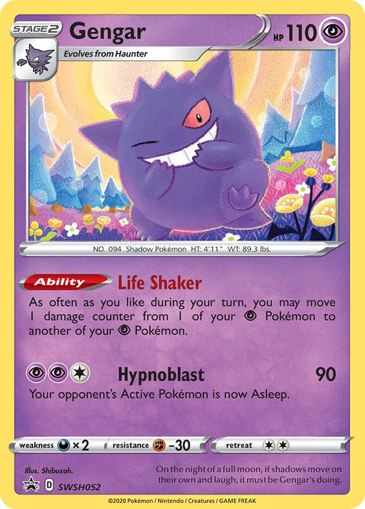 Gengar - SWSH052 - Promo - NM - Holofoil