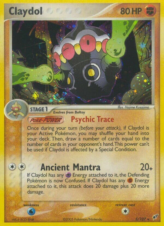 Claydol - 5/107 - Holo Rare - NM - Holofoil