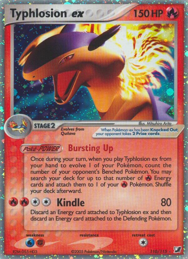 Typhlosion ex - 110/115 - Rare Holo ex - NM - Holofoil
