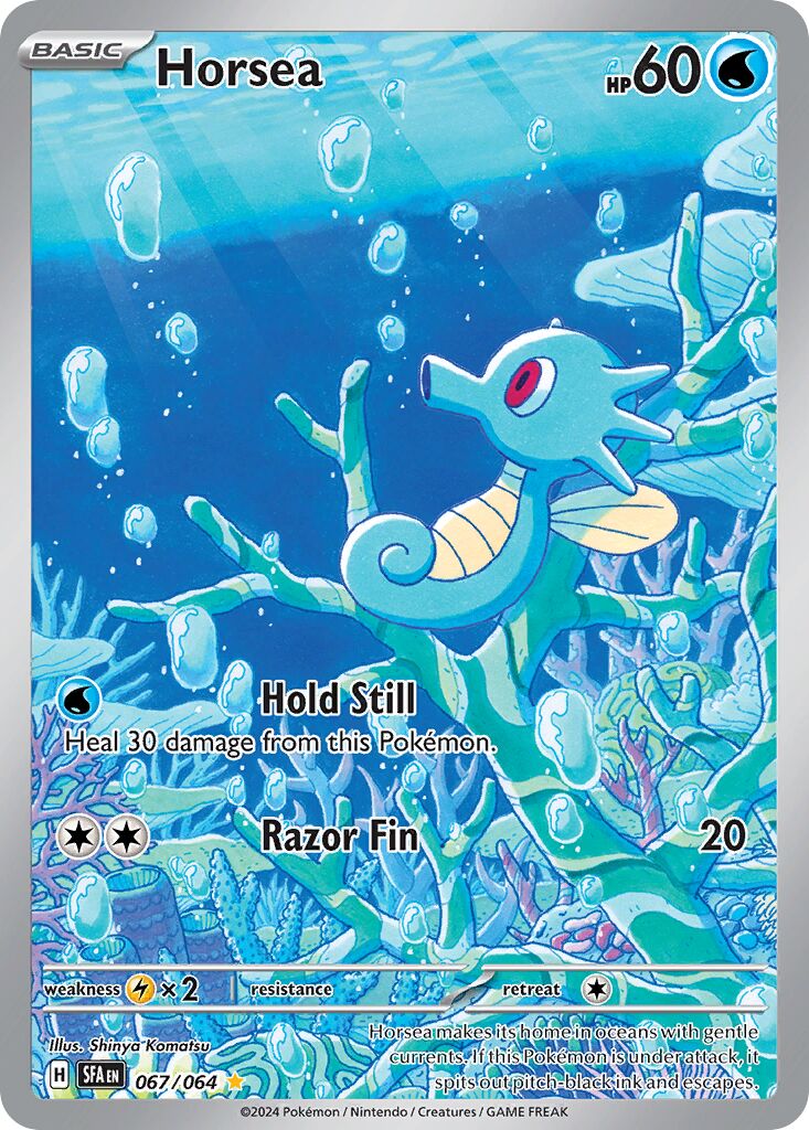 Horsea - 067/064 - Illustration Rare - NM - Holofoil