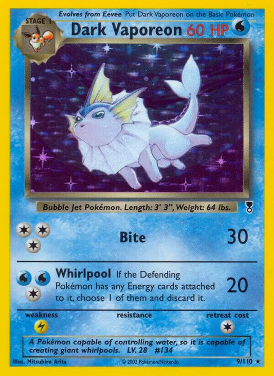 Dark Vaporeon - 009/110 - Holo Rare - NM - Holofoil