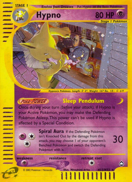 Hypno - H12/H32 - Holo Rare - NM - Holofoil