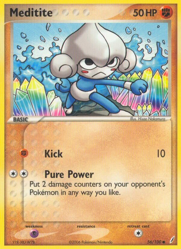 Meditite - 56/100 - Common - NM - Reverse Holofoil