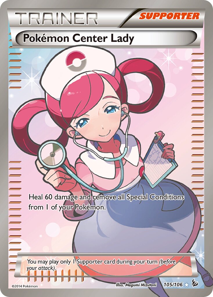 Pokémon Center Lady - 105/106 - Ultra Rare - NM - Holofoil