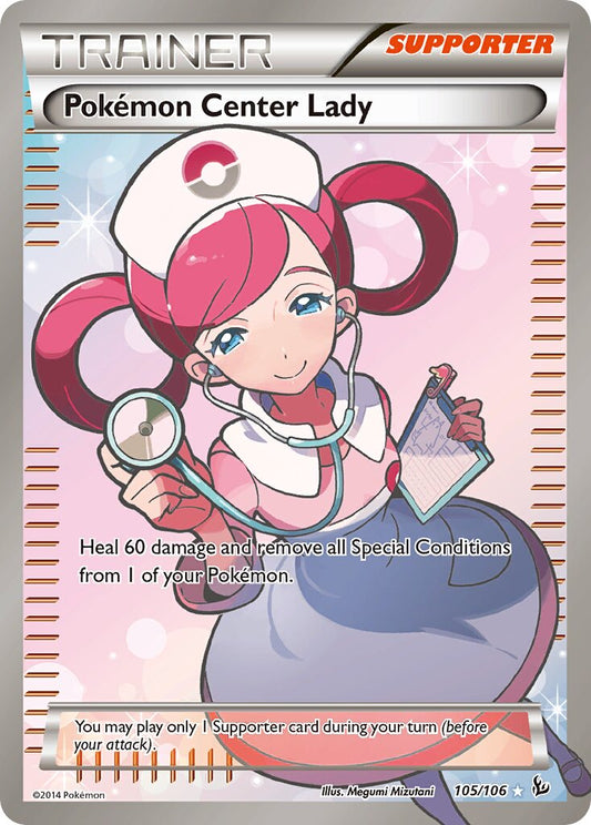 Pokémon Center Lady - 105/106 - Ultra Rare - NM - Holofoil
