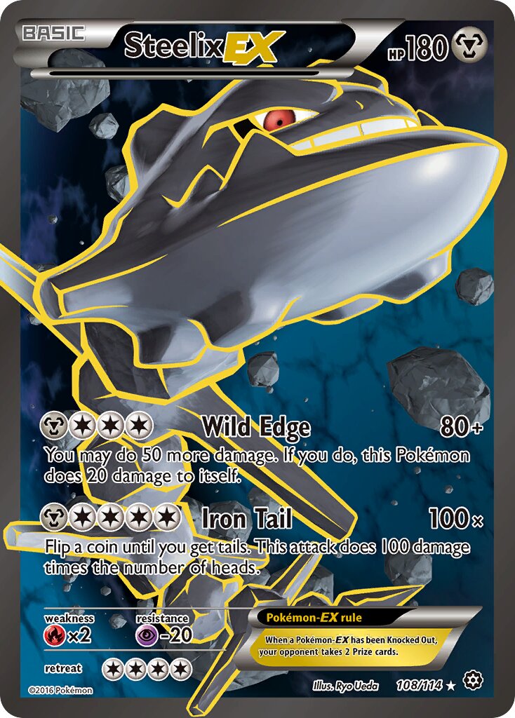 Steelix EX - 108/114 - Ultra Rare - NM - Holofoil