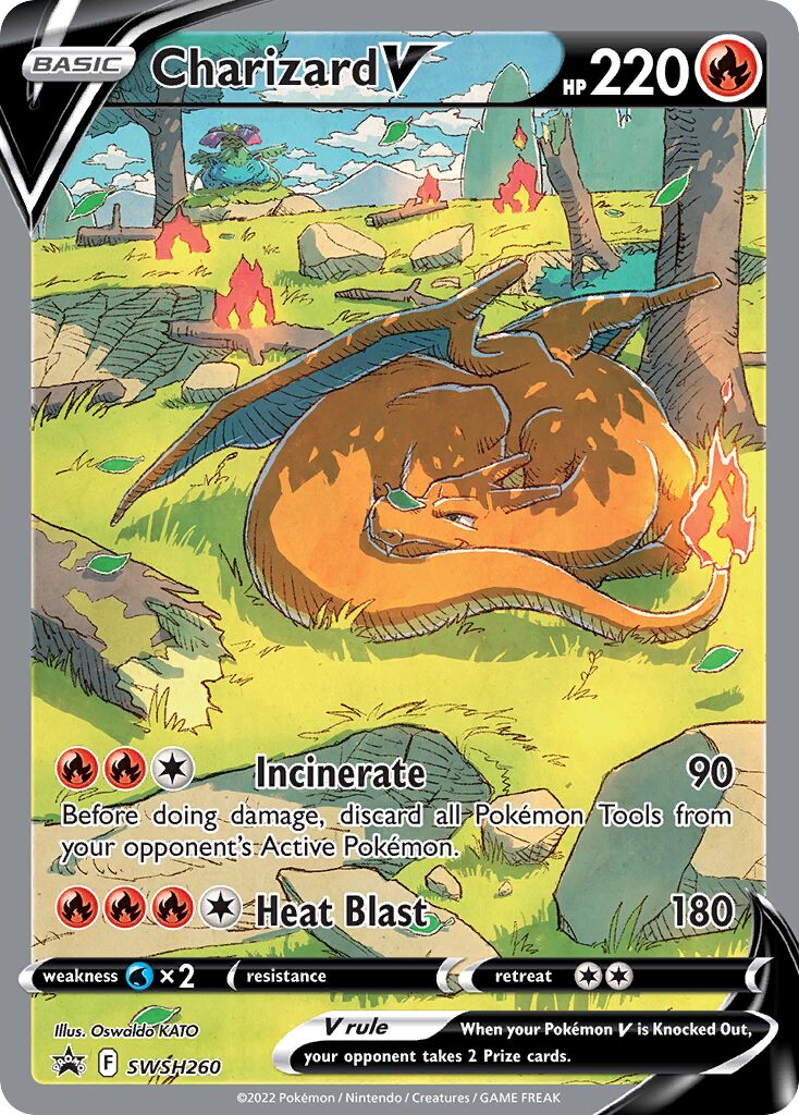 Charizard V - SWSH260 - Promo - NM - Holofoil