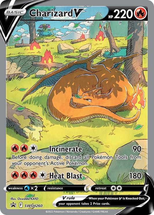 Charizard V - SWSH260 - Promo - NM - Holofoil