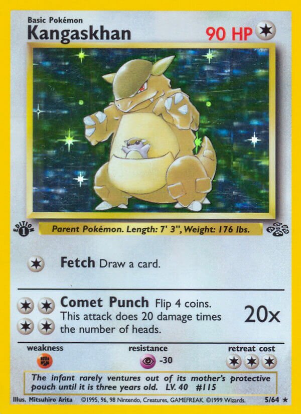Kangaskhan - 05/64 - Holo Rare - NM - Unlimited Holofoil