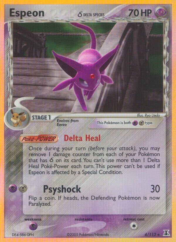 Espeon - 4/113 - Holo Rare - NM - Holofoil