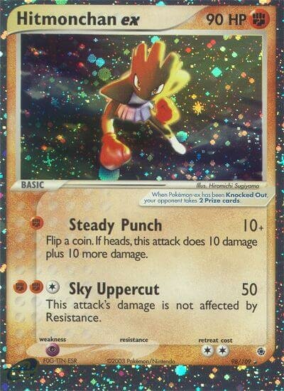 Hitmonchan ex - 98/109 - Rare Holo ex - NM - Holofoil