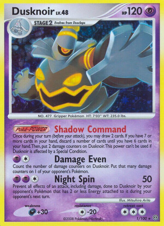 Dusknoir - 1/100 - Holo Rare - NM - Holofoil