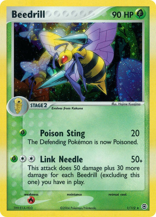 Beedrill - 1/112 - Holo Rare - NM - Holofoil