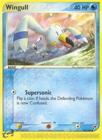 Wingull - 84/100 - Common - NM - Reverse Holofoil