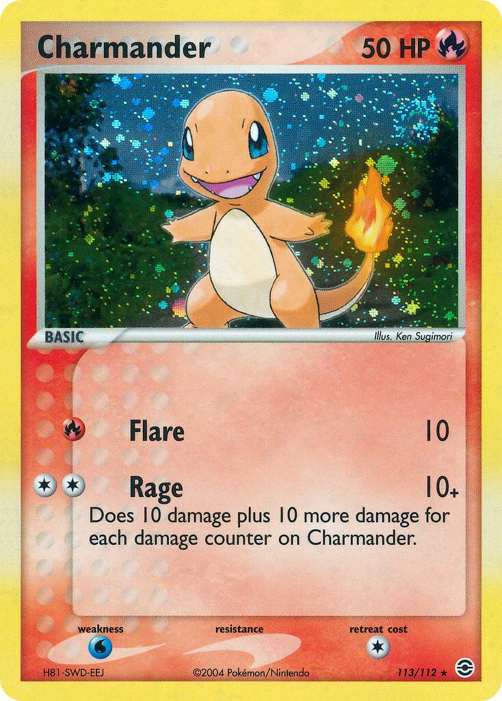 Charmander - 113/112 - Rare Secret - NM - Holofoil