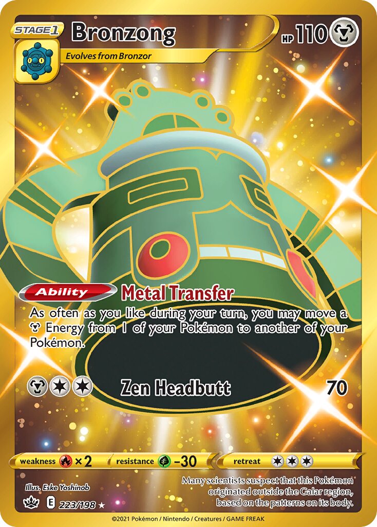 Bronzong - 223/198 - Rare Secret - NM - Holofoil