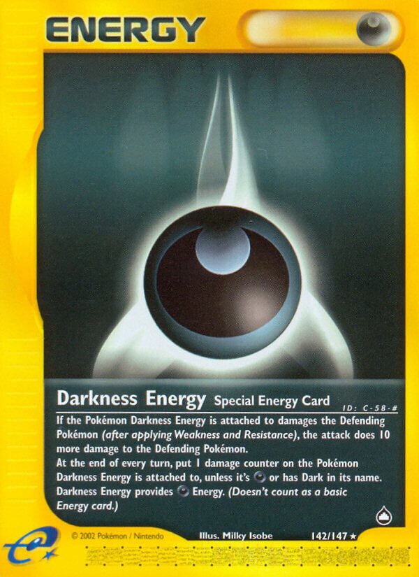 Darkness Energy - 142/147 - Rare - NM - Reverse Holofoil