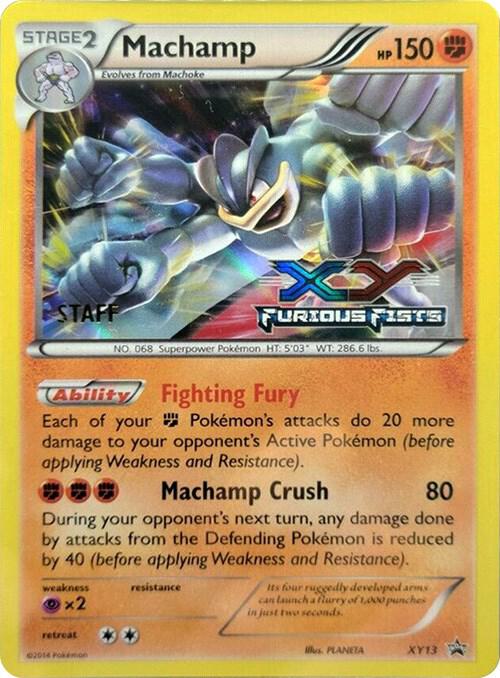 Machamp - XY13 (Prerelease) [Staff] - XY13 - Promo - NM - Holofoil