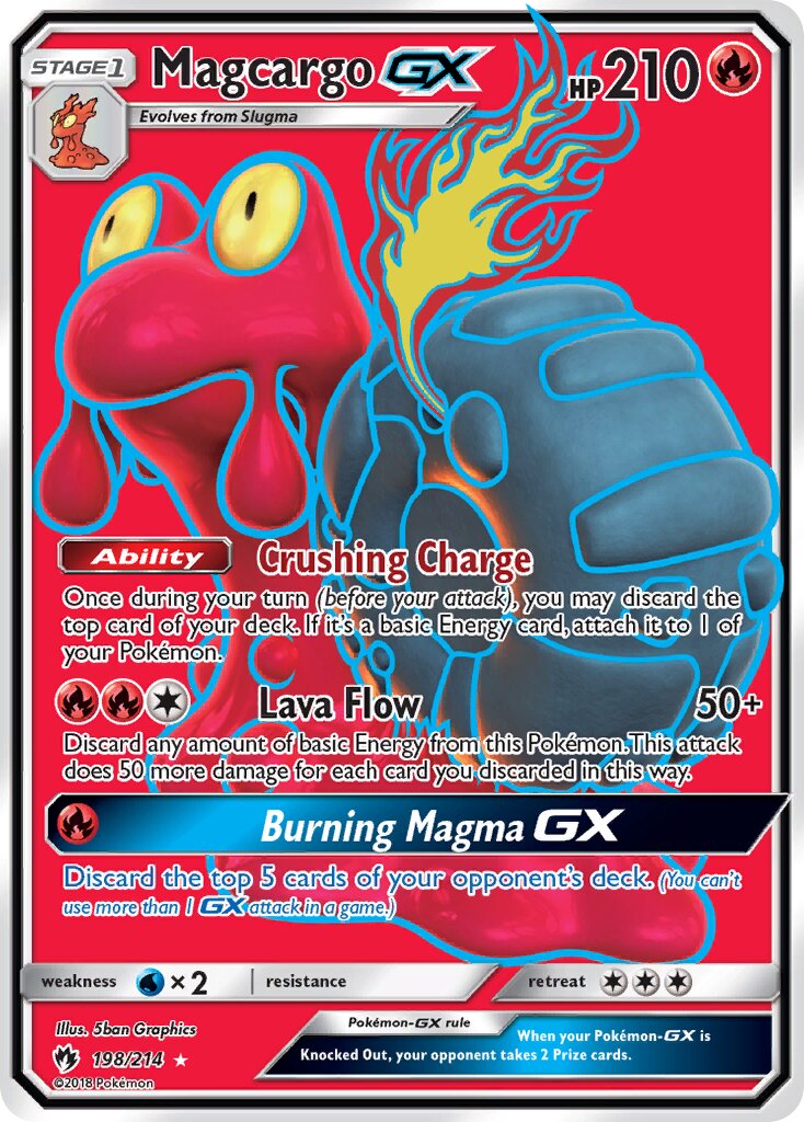 Magcargo-GX - 198/214 - Ultra Rare - NM - Holofoil