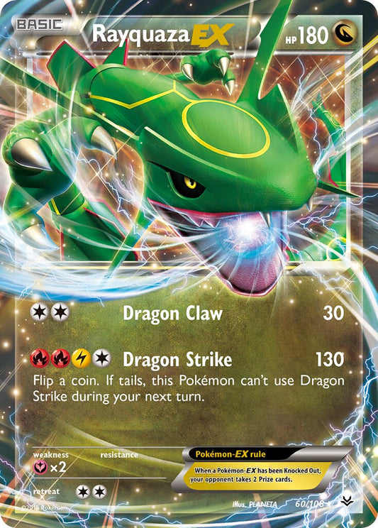 Rayquaza EX - 60/108 - Rare Holo EX - NM - Holofoil
