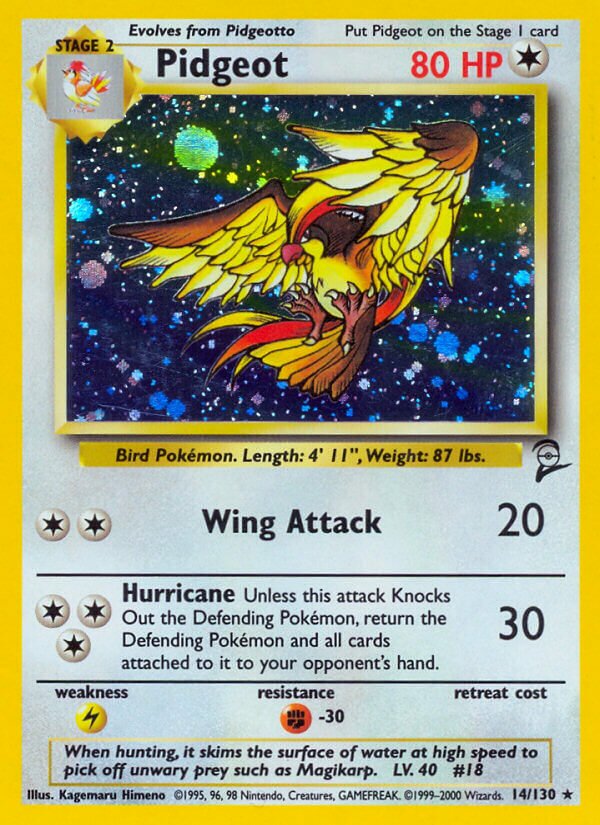 Pidgeot - 014/130 - Holo Rare - NM - Holofoil