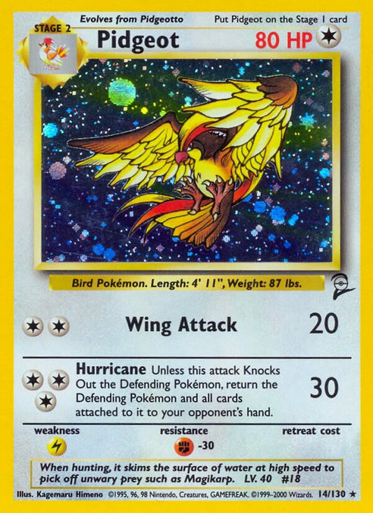 Pidgeot - 014/130 - Holo Rare - NM - Holofoil