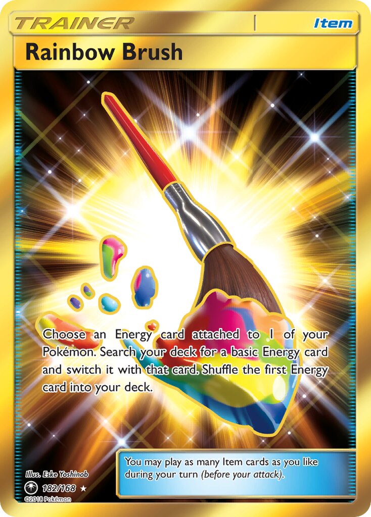 Rainbow Brush - 182/168 - Rare Secret - NM - Holofoil