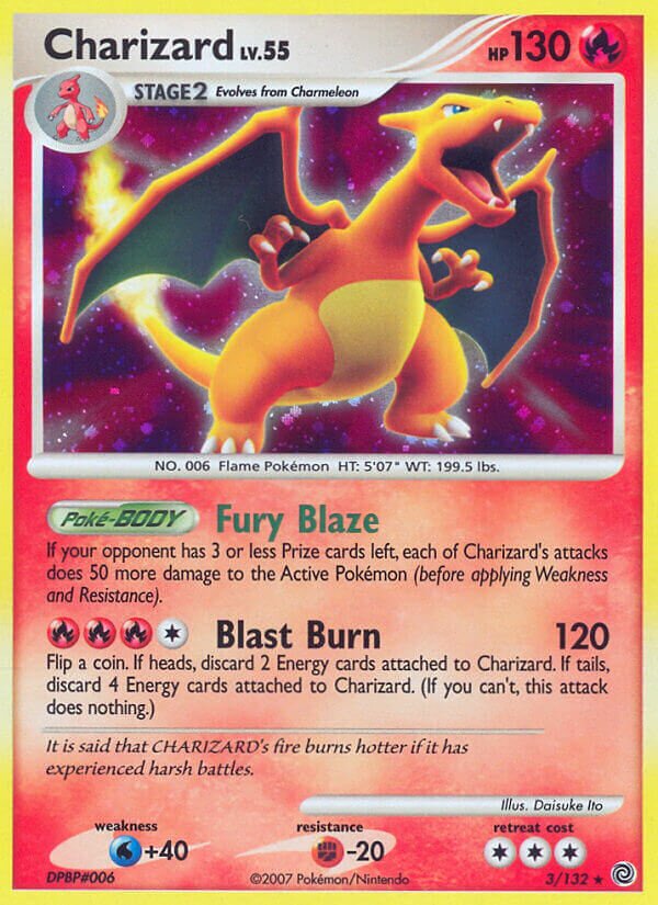 Charizard - 3/132 - Holo Rare - NM - Holofoil