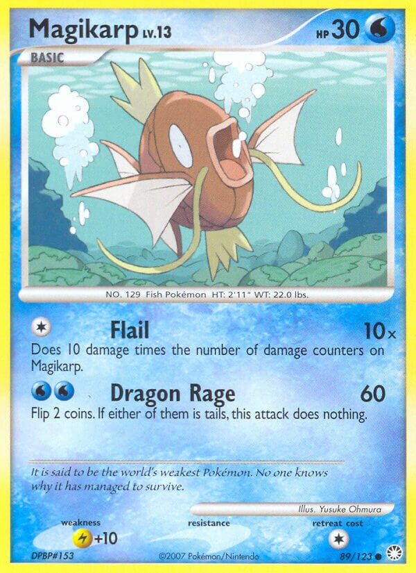 Magikarp - 89/123 - Common - NM - Reverse Holofoil