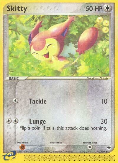 Skitty - 71/109 - Common - NM - Reverse Holofoil