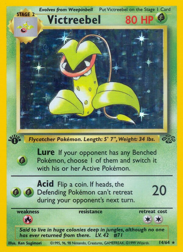 Victreebel - 14/64 - Holo Rare - NM - Unlimited Holofoil
