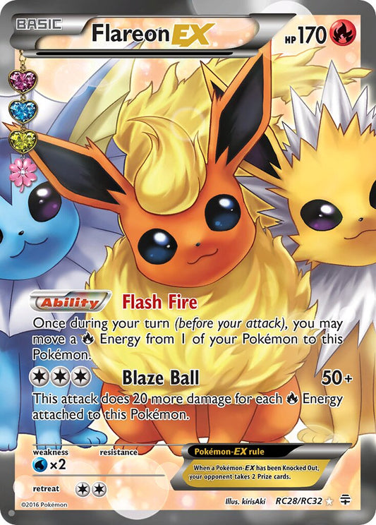 Flareon EX - RC28/RC32 - Ultra Rare - NM - Holofoil