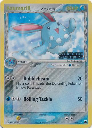 Azumarill - 19/113 - Rare - LP - Reverse Holofoil Stamped