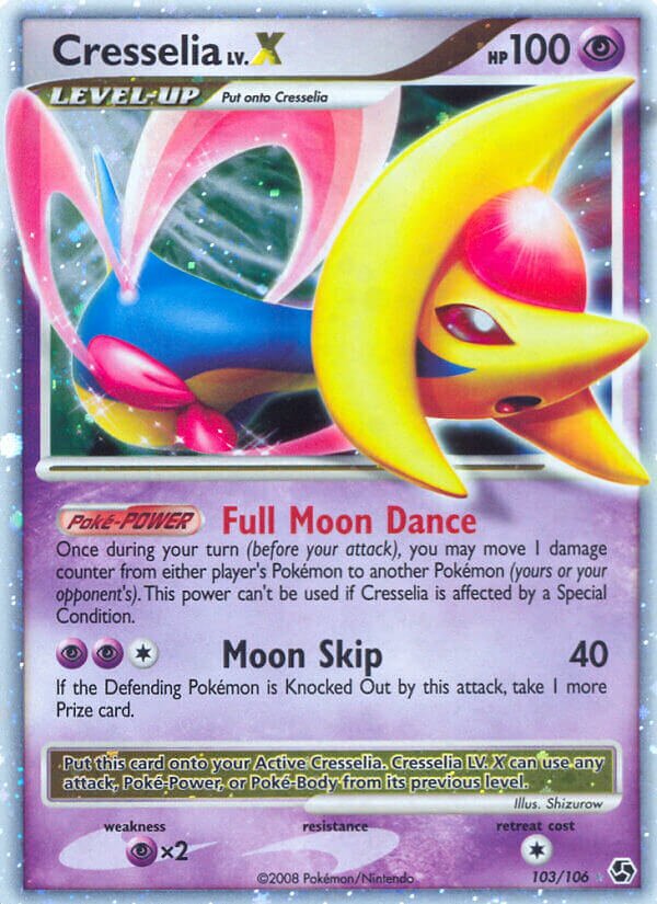 Cresselia LV.X - 103/106 - Rare Holo LV.X - NM - Holofoil