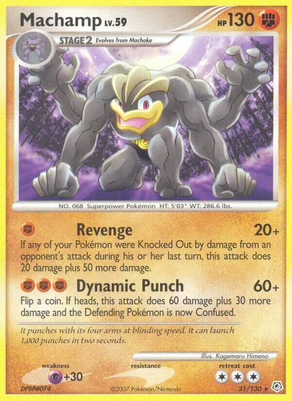 Machamp - 31/130 - Rare - NM - Reverse Holofoil