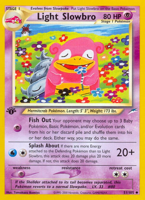Light Slowbro - 051/105 - Uncommon - NM - Unlimited