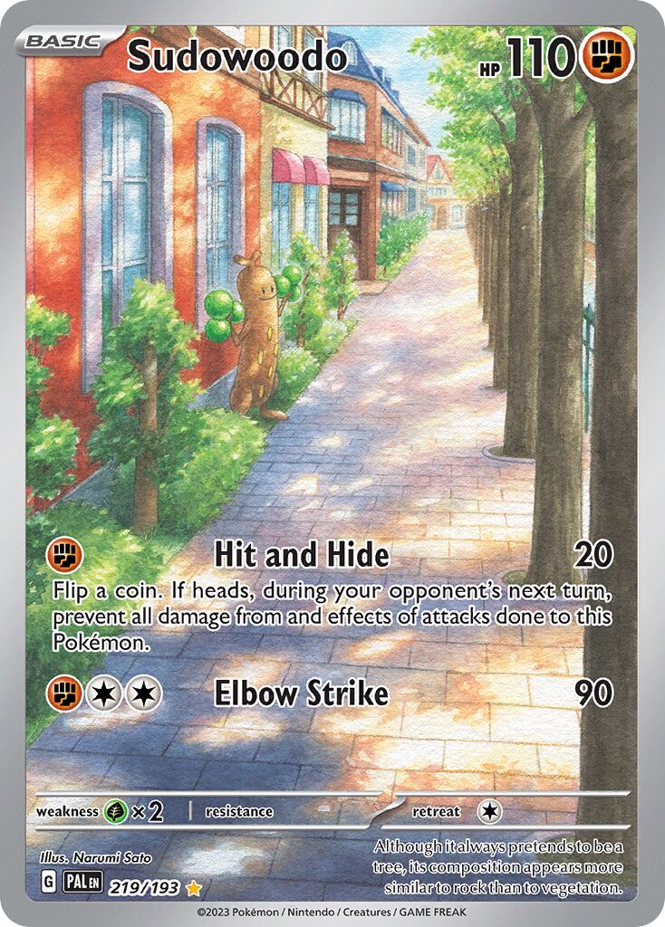 Sudowoodo - 219/193 - Illustration Rare - NM - Holofoil