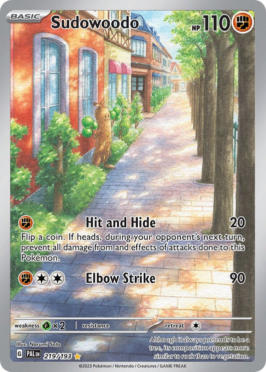 Sudowoodo - 219/193 - Illustration Rare - NM - Holofoil
