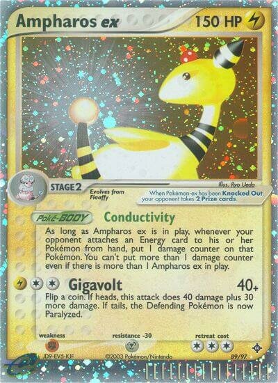 Ampharos ex - 89/97 - Rare Holo ex - NM - Holofoil