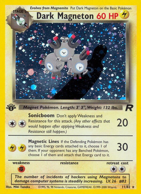 Dark Magneton - 11/82 - Holo Rare - NM - Unlimited Holofoil
