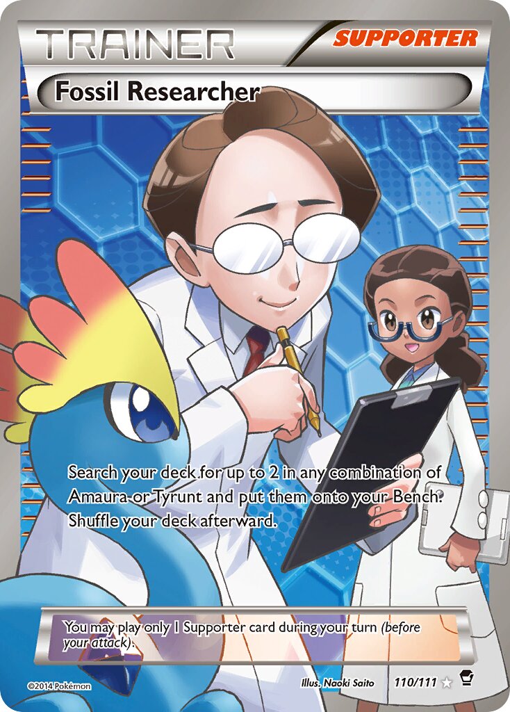 Fossil Researcher - 110/111 - Ultra Rare - NM - Holofoil