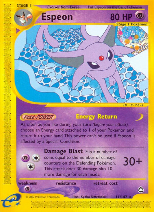 Espeon - 011/147 - Rare - NM