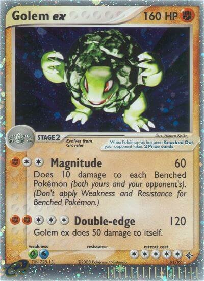 Golem ex - 91/97 - Rare Holo ex - NM - Holofoil