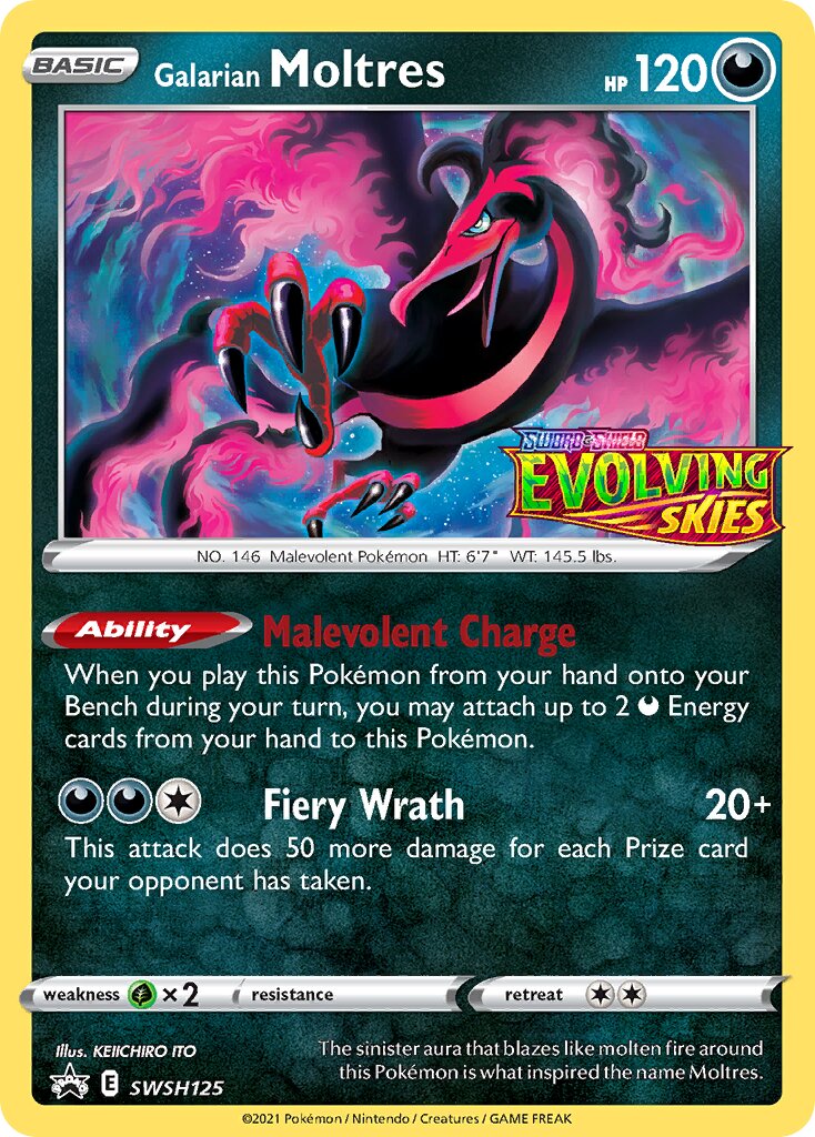 Galarian Moltres - SWSH125 - Promo - NM - Holofoil