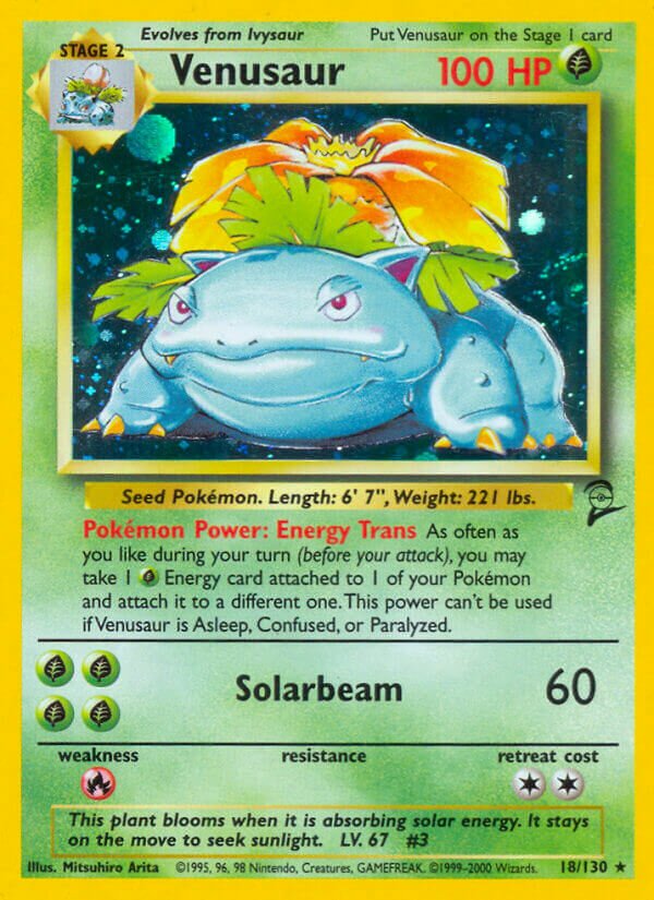 Venusaur - 018/130 - Holo Rare - NM - Holofoil