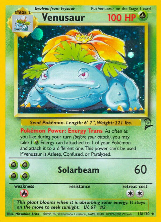 Venusaur - 018/130 - Holo Rare - NM - Holofoil