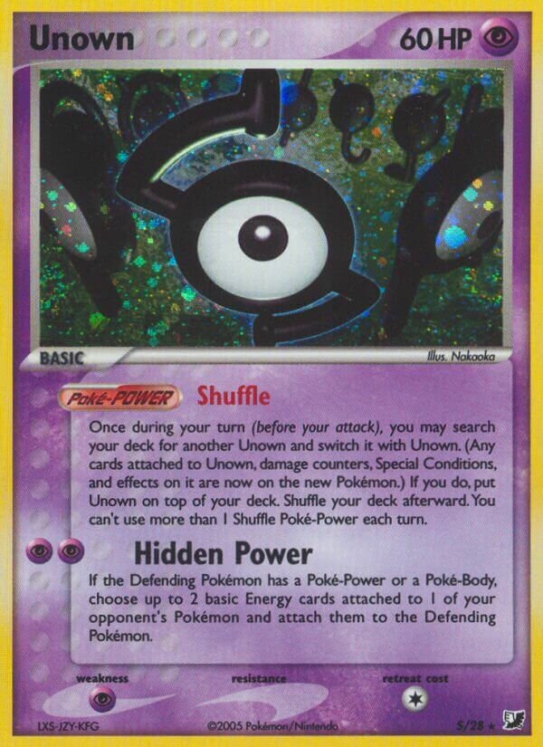 Unown - S/28 - Holo Rare - NM - Holofoil