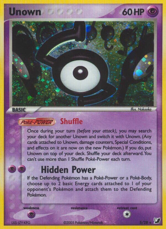 Unown - S/28 - Holo Rare - NM - Holofoil