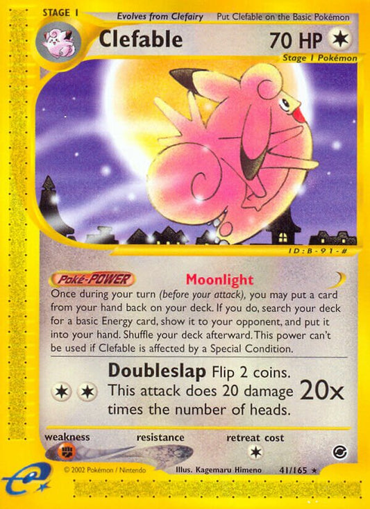 Clefable - 041/165 - Rare - NM - Reverse Holofoil