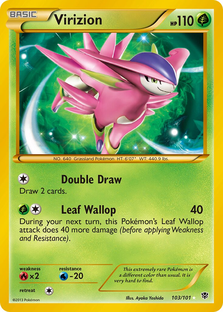 Virizion - 103/101 - Rare Secret - NM - Holofoil
